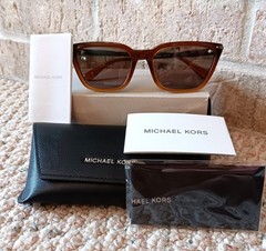 New MICHAEL KORS MK2250U Everglades Amber Gradient, 58 Cat Eye Sunglasses w Case
