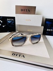 DITA Sunglasses LXN-EVO DTS403-A-02 Crystal Grey White Gold Blue Flash Mirror