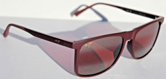 MAUI JIM Makamae POLARIZED Sunglasses R619-04 Matte Burgundy/Maui Rose NEW Italy