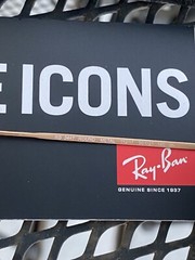 New Ray-Ban RB3447 Round Metal Blue Sunglasses