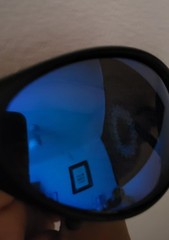 Vtg Revo Extreme Wrap Polarized Sunglasses 1004 001 Blue Mirrored Polarized