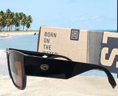 COSTA DEL MAR shiny black/copper SUENOS polarized 580P sunglasses NEW IN BOX!
