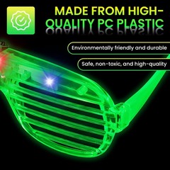120 Pack LED Glasses ,6 Colors Light Up Glasses glow in The Dark Party Suppli…