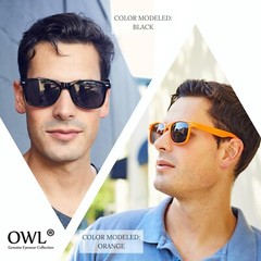 CLASSIC 80s VINTAGE RETRO OWL DARK LENS SUNGLASSES SHADES UV400 SMOKE LENS
