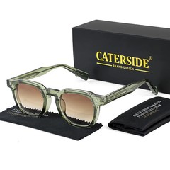 CATERSIDE Fashion Men Sunglasses Small Frame Square Personalized Design Sun