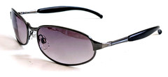 NWT Vintage 90’s Rectangle Metal Designer Sport Sunglasses (S. Gunmetal)
