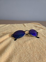 Vintage Retro Mens Revo 1111/011 H20 Sunglasses Gunmetal Python Pattern Frame