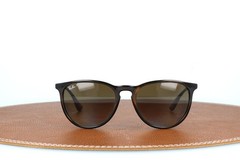 Ray-ban Erika Havana Round Polarized Small Scratch On Lens Sunglasses 54-18-145