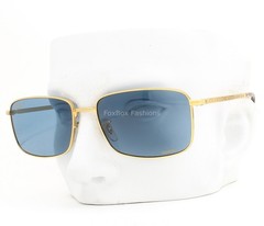 Ray-Ban Sunglasses RB 3717 9196/S2 Gold Blue Chromance Polarized 60mm w/case