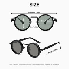 Polarized Round Sunglasse ND9 Adjustable Dimming Retro Fishing UV400 Shade Eyewa