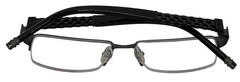 Tumi Mens Stainless Steel Round Eyewear Frame T108 Matte Black 52mm