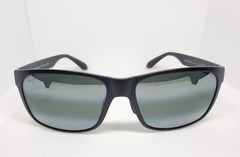 Maui Jim Red Sands MJ432-2M Matte Black Sunglasses 59-17-140 Neutral Grey Lens