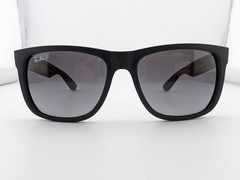Ray-Ban Sunglasses, Polarized Lenses, Justin RB 4165 622/T3 Matte Blk, 54-16-145