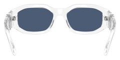 Versace Irregular Man Sunglasses 0VE4361 148/80 53mm Crystal – Blue Lens – NEW