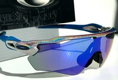 NEW Oakley RADAR EV Path HOLOGRAPHIC Polarized Galaxy Blue Mirror Sunglass 9208