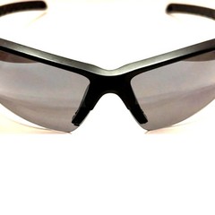 Men’s Epoch Black Frame Sunglasses with Polarized Smoke Lens