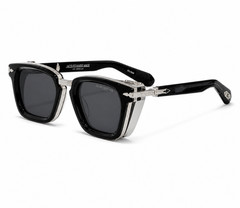 Jacques Marie Mage BORODINO Sunglasses Black/Gray 52-21-146mm With Case New