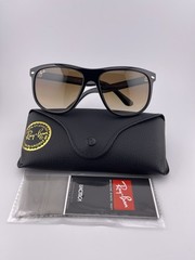 Ray-Ban Boyfriend Polished Light Havana Brown Gradient 56mm Rb4147 Sunglasses