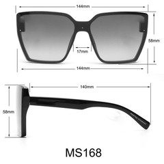 Martha Stewart Women’s MS168 Cat Eye Shield UV400 Protective Square Sunglasse…