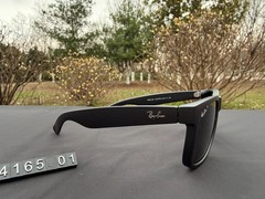 RAY-BAN RB4165 Justin Sunglasses Black Frame Polarized Grey Lens