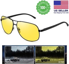 Tac Night Vision Glasses Polarized Sunglasses for Men Anti Glare Driving Goggles