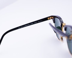 Ray-Ban Sunglasses RB3016 Clubmaster Classic Black Frame Green Lens 49mm Unisex