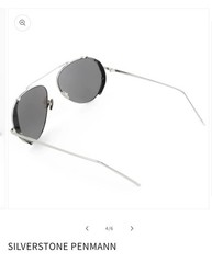 DIROCCO Silverstone Penmann 18K Gold & Titanium Aviator Sunglasses