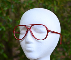 vintage Bolle DG Nylon RX Aviator Glasses Frame Burgundy Nylon Frame