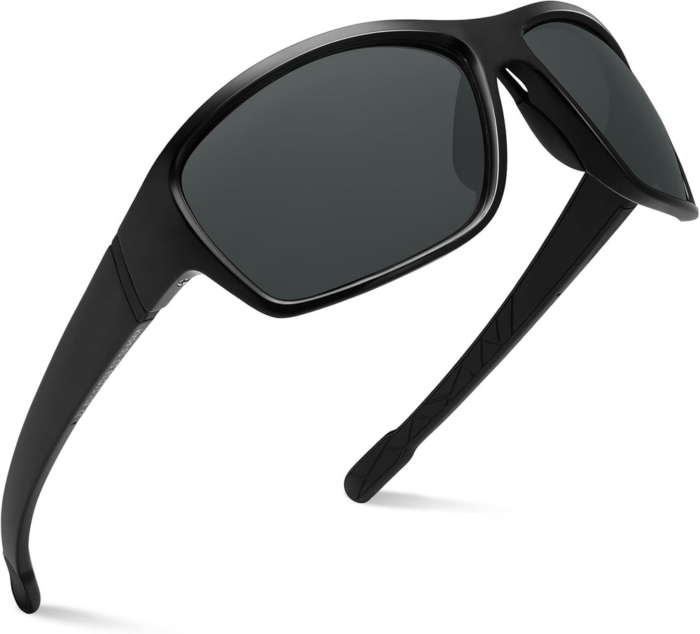 Dollger Polarized Sports Sunglasses for Men Women Lightweight Wrap-Around, UV400