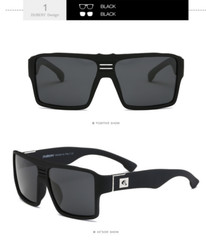DUBERY Men Polarized Square Sunglasses Oversize Driving Fishing Sport Glasses