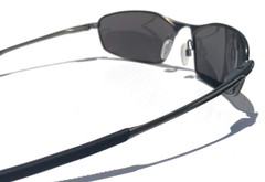 NEW Oakley WHISKER Carbon Metal Alloy POLARIZED Galaxy Chrome Sunglass 4141-01