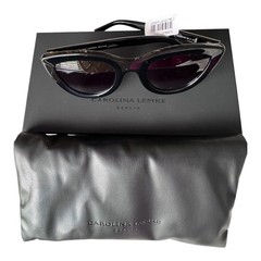 Carolina Lemke Berlin Designer Sunglasses Cat Eye Shape With Case New