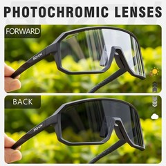 Photochromic Men’s UV400 Cycling Sunglasses Women Sports Running Eyewear for Men
