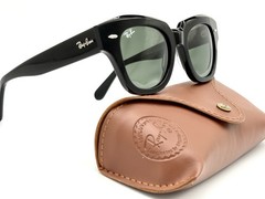 Ray-Ban RB2186 901/31 49mm State Street Square Sunglasses with Green Lenses