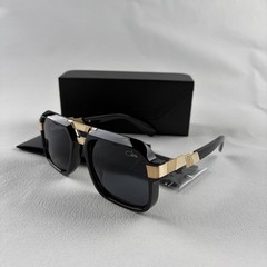 Cazal Sunglasses Black Crystal & Gold Frame Black Lens Men’s Women’s Eyewear