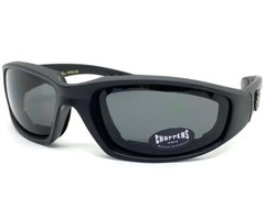 Men’s MOTORCYCLE Riding Padded Safety Protective SUN GLASSES GOGGLES Dark Lens