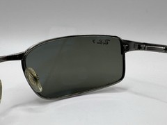 Ray Ban RB 3269 004/58 Gunmetal Grey Polarized Sunglasses Chipped Lenses Italy