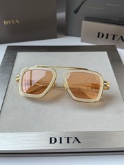 DITA LXN-EVO DTS 403 06 WHITE SWIRL YELLOW GOLD APRICOT SUNGLASSES AUTHENTIC