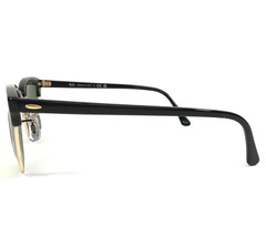 Ray-Ban Sunglasses RB3016 CLUBMASTER W0365 Black Gold Frames G-15 Lenses 51 mm