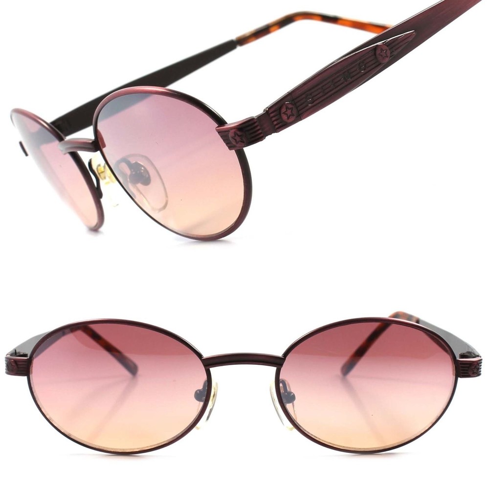 True Vintage Classic Old Fashioned Indie Mens Womens Pink Round Oval Sunglasses