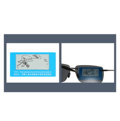 Rimless Polarized Square TR90 Sunglasses Men Lightweight Outdoor Driving Glasses