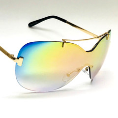 Sunglasses Single One Piece Lens Outdoor Beach Glasses Driving Street Wear Gafas