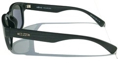Revo Sunglasses ZINGER Black Scratch Frame / Graphite Gray POLARIZED Lens RE1054