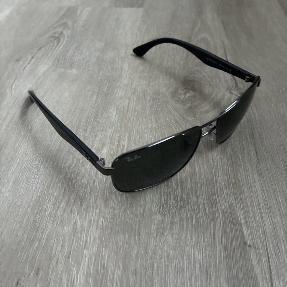 NEW Ray Ban Gunmetal Frame UV PROTECTION Green Grey Len Sunglass RB3516 004/71