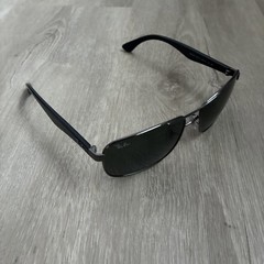 NEW Ray Ban Gunmetal Frame UV PROTECTION Green Grey Len Sunglass RB3516 004/71