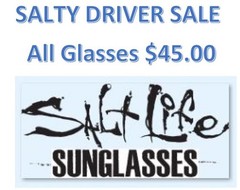 Salt Life Matte Black Tortola Smoke Blue Glass Lens MSRP $229 Saltlife NWT
