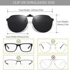 Clip on Retro Round Sunglasses Flip Up Metal UV400 Polarized