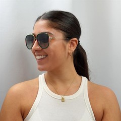 Gucci Sunglasses GG0062S 003 Gold Green Red Green Gradient