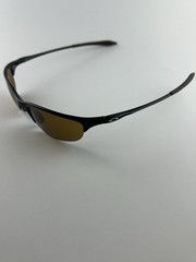 Oakley Half Wire Dark Carbon Frame Gold Iridium Lens Spring Hinges 05-733 RARE