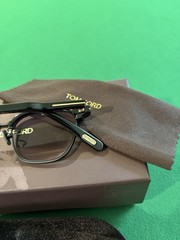 Tom Ford Sunglasses 47mm Black Square Browline Frame Smoke Lens TF1119-D 01A
